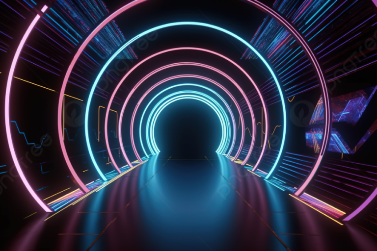techno portal in wall