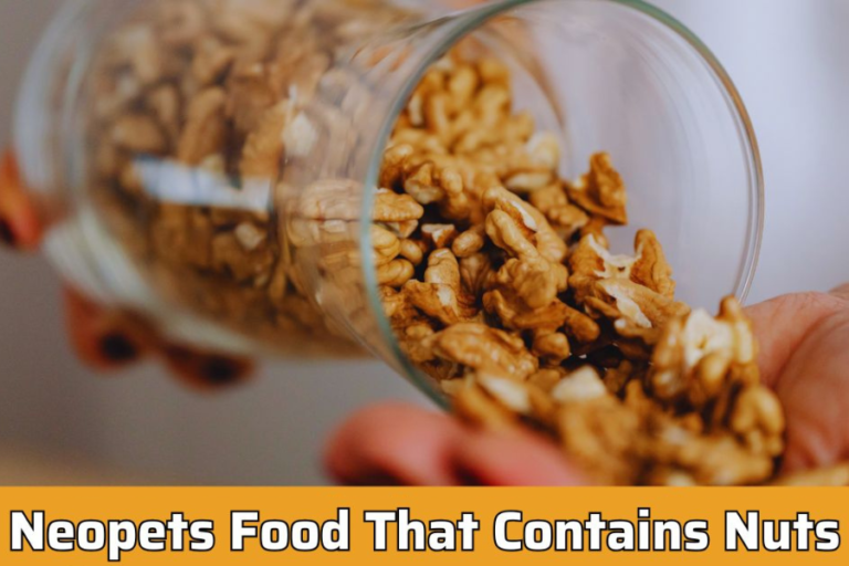 neopets food made with nuts